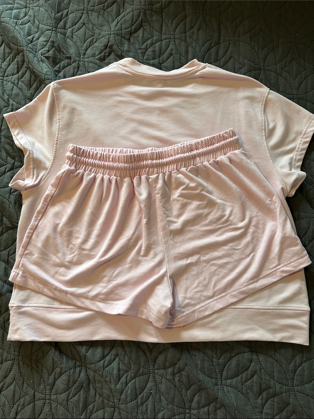 Women's Two-Piece Lounge Set - Light Pink - Picture 7 of 9